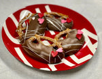 Heart Chocolate Caramel Pretzels